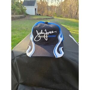John Force Racing NHRA Drag Racing Hat Blue Black Flame MainGate Youth Cap
